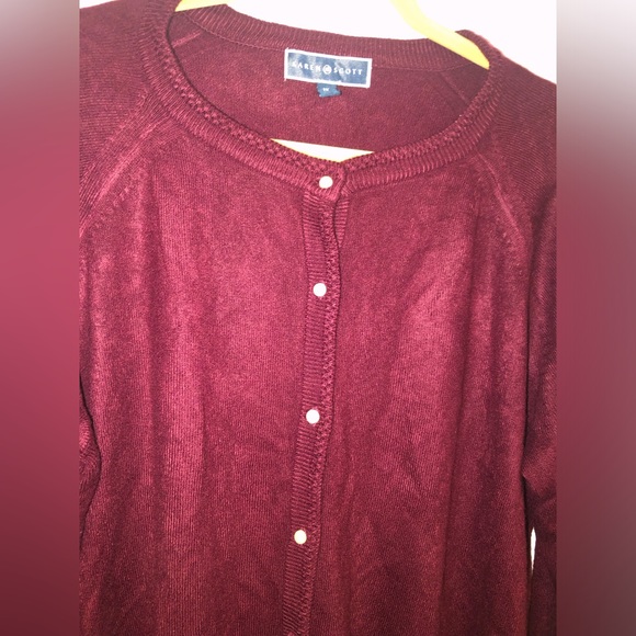 Karen Scott | Front Button Cardigan; Size: 1X - Picture 2 of 15